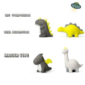 dog voice toy resistant to bite (Color: Stegosaurus)