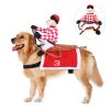 Summary of pet cowboy riding into pet supplies costume cospaly Halloween dog clothes